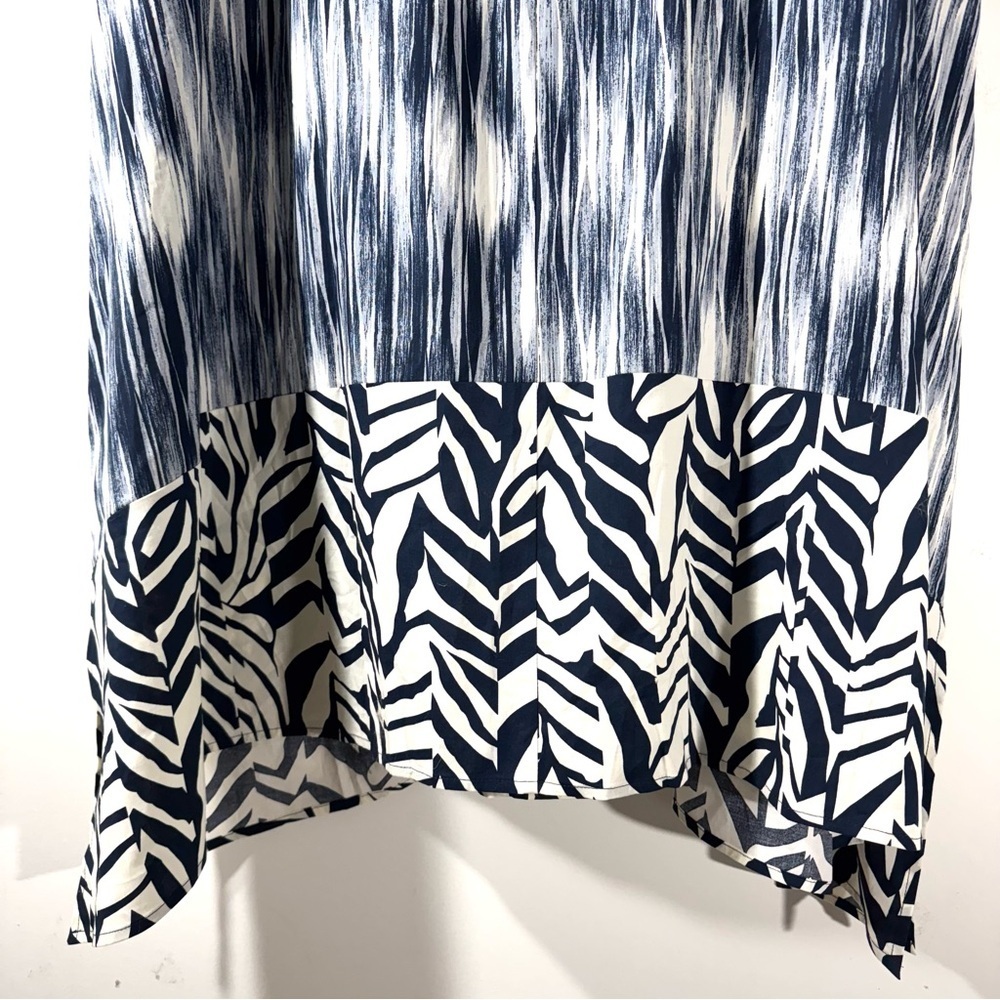 Carla Rockmore Cinch Waist Shirt Dress Mixed Print - Picture 6 of 14